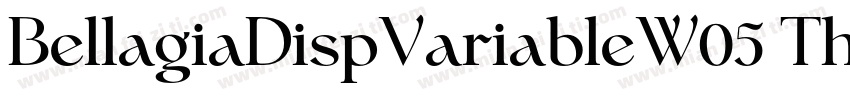 BellagiaDispVariableW05 Th字体转换